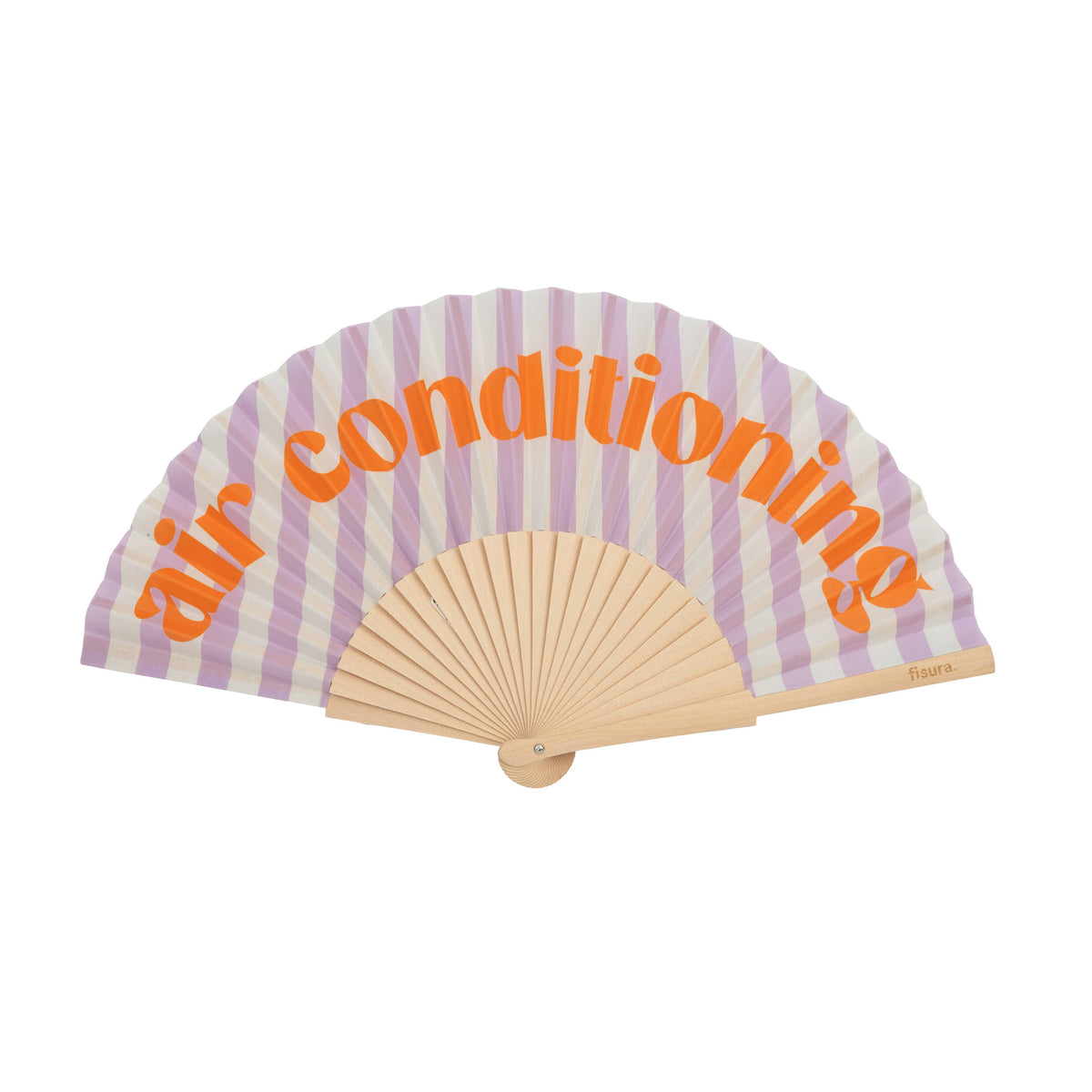 Hand fan "air conditioning" stripes