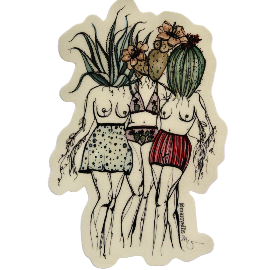 Sticker, Desert Sisters