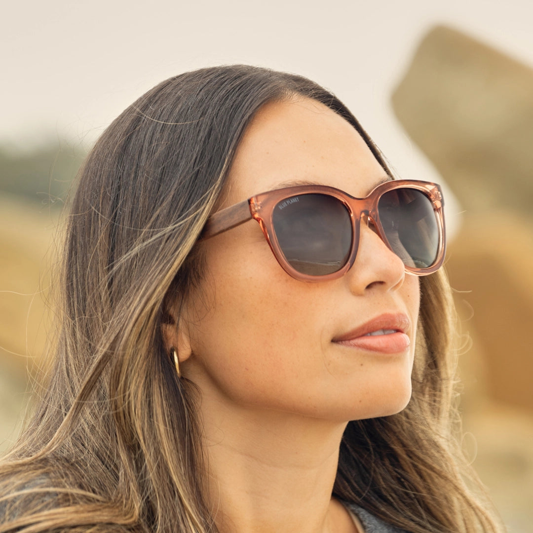 BP10182- Amaya- Matte Mocha / Walnut Wood / Gradient Brown Polarized Lens