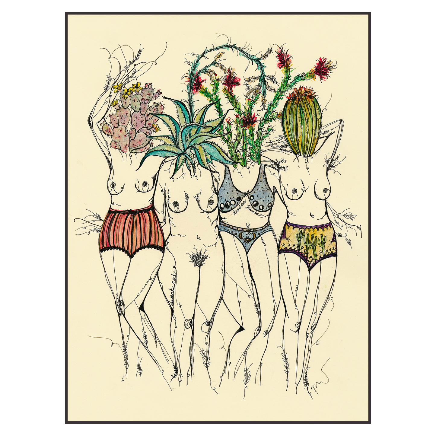 Art Print, Desert Goddesses