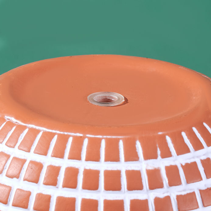 Medium Disco Ball Ceramic Planter - Terracotta