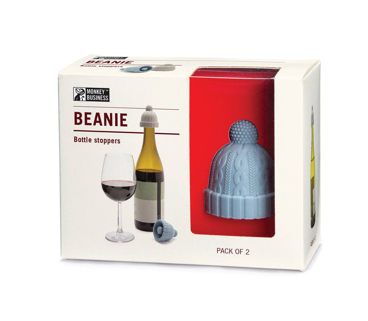 Beanie wine bottle stoppers Pack Of 2