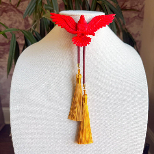 Eagle Bolo Candy Red with Maroon & Golden Yellow