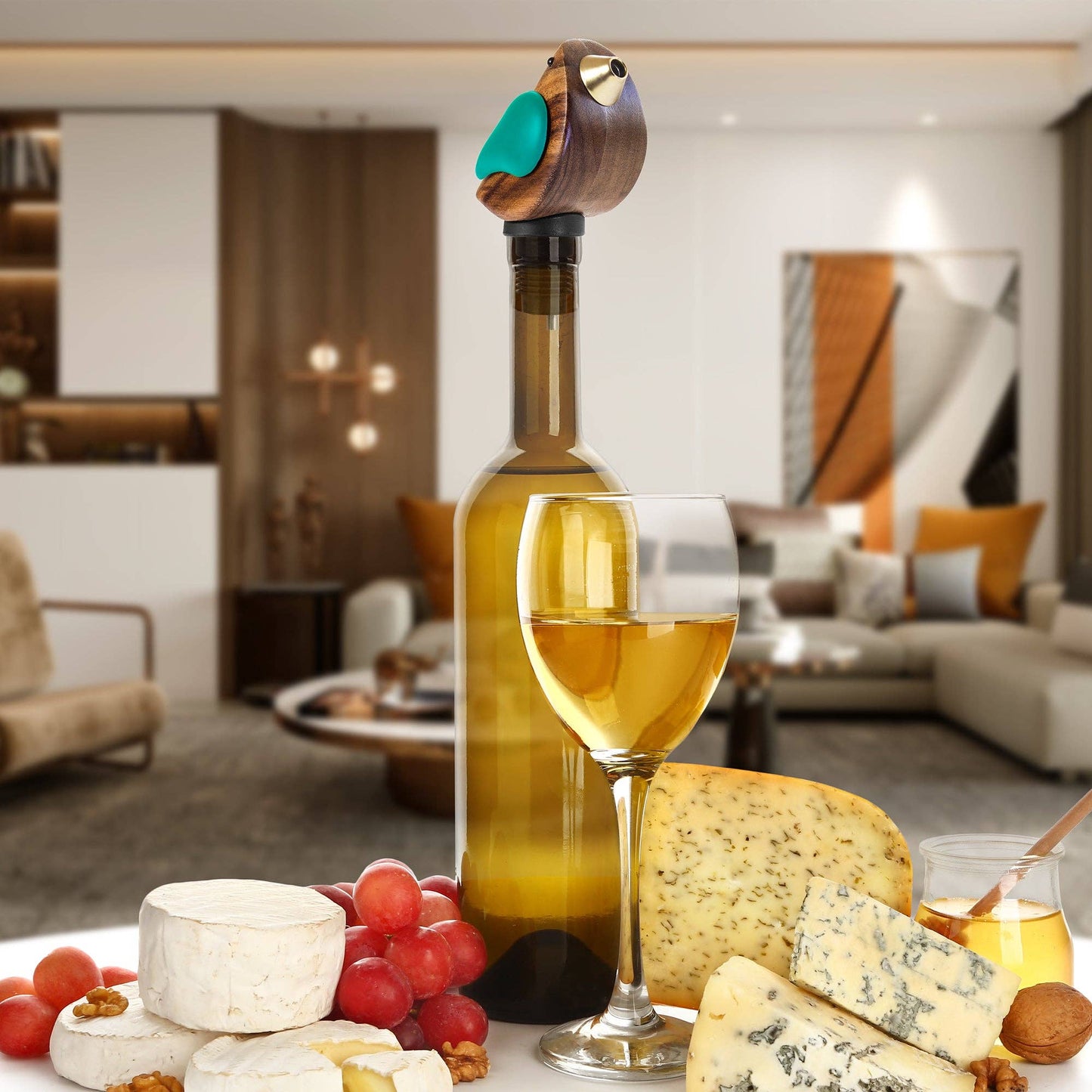 Songbird Specialties® "Singing" Wine Bottle Pourer Turquoise