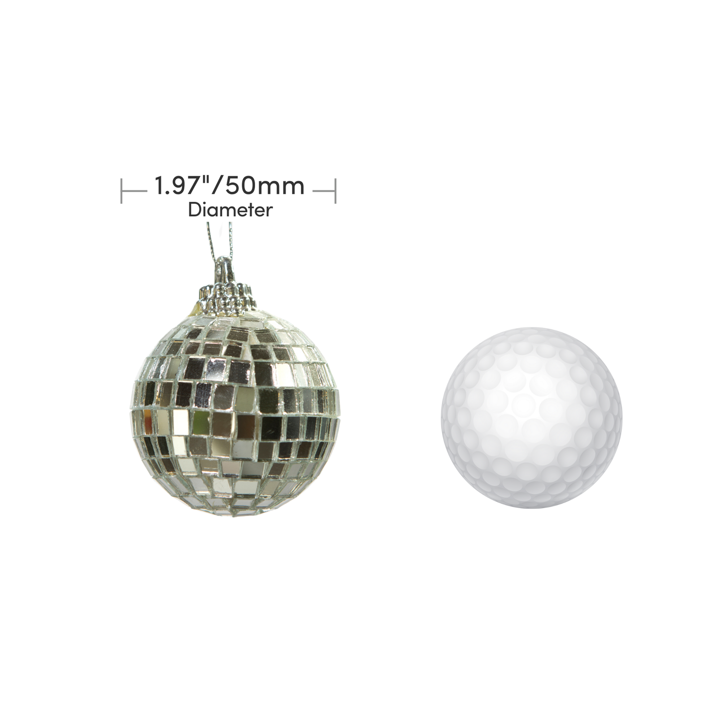 50mm Mirror Ball Ornament