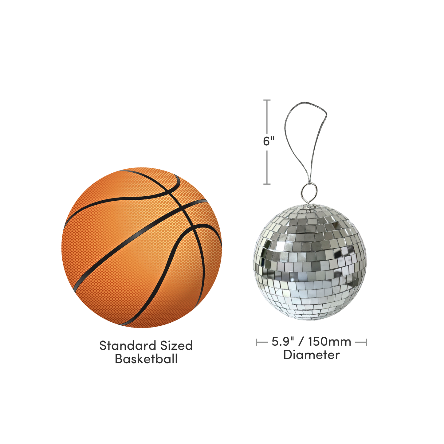 150mm Mirror Ball Ornament