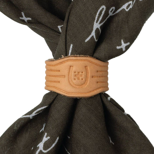 Leather Bandana Slide - Cigar Band - Scarf Ring