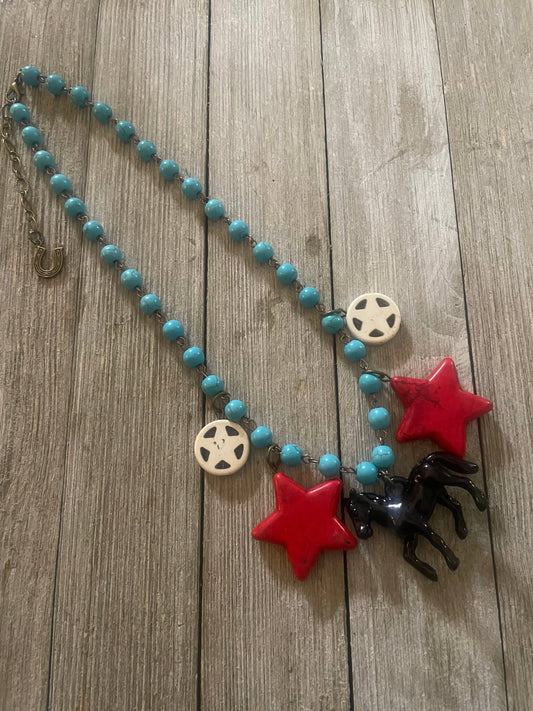 Pecos Pony Necklace 