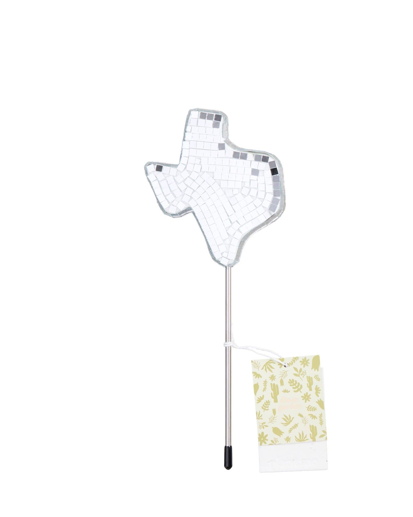 Disco Texas - Mirror Disco Ball Plant Stake
