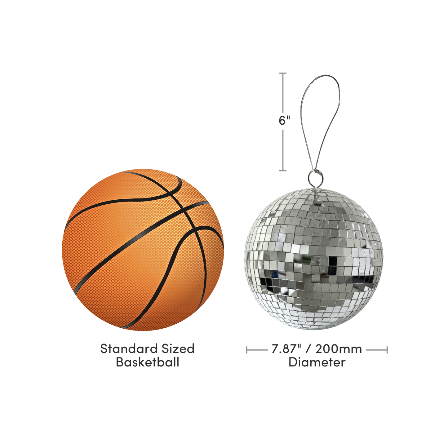 200mm Mirror Ball Ornament