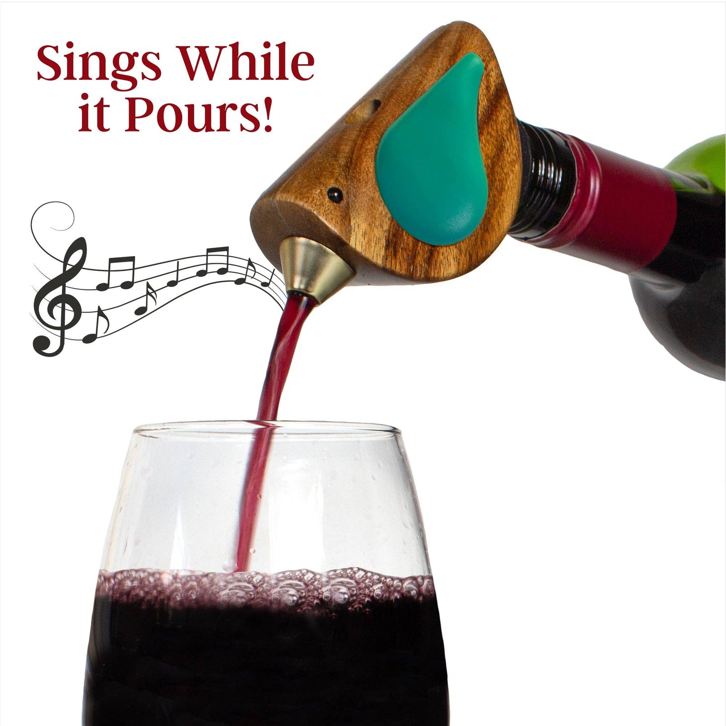 Songbird Specialties® "Singing" Wine Bottle Pourer Turquoise