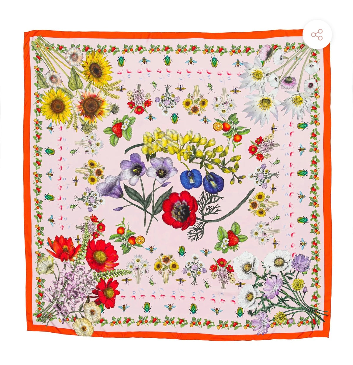 TEXAS WILDFLOWER SILK SHAWL