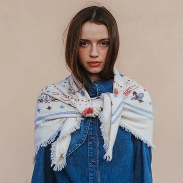 Cosmic Rodeo Cashmere Bandana Sweater Wrap -