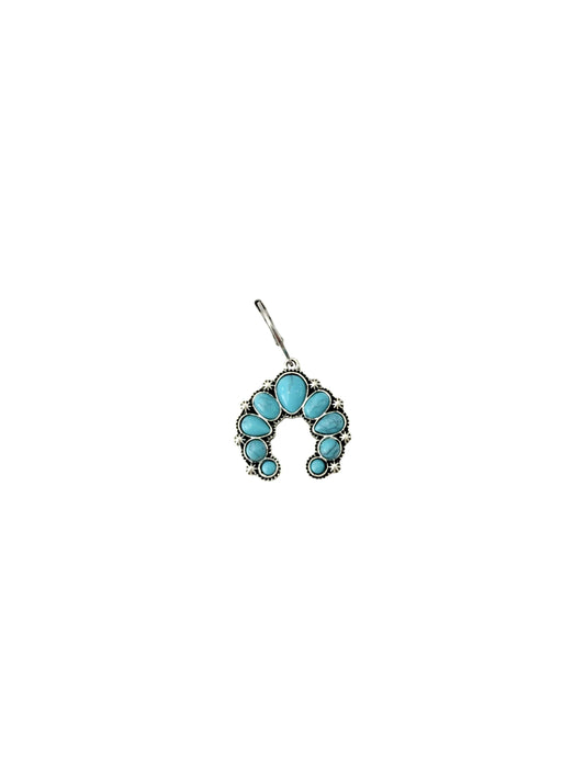 Turquoise Pendant Scarf Charm - Cowgirl