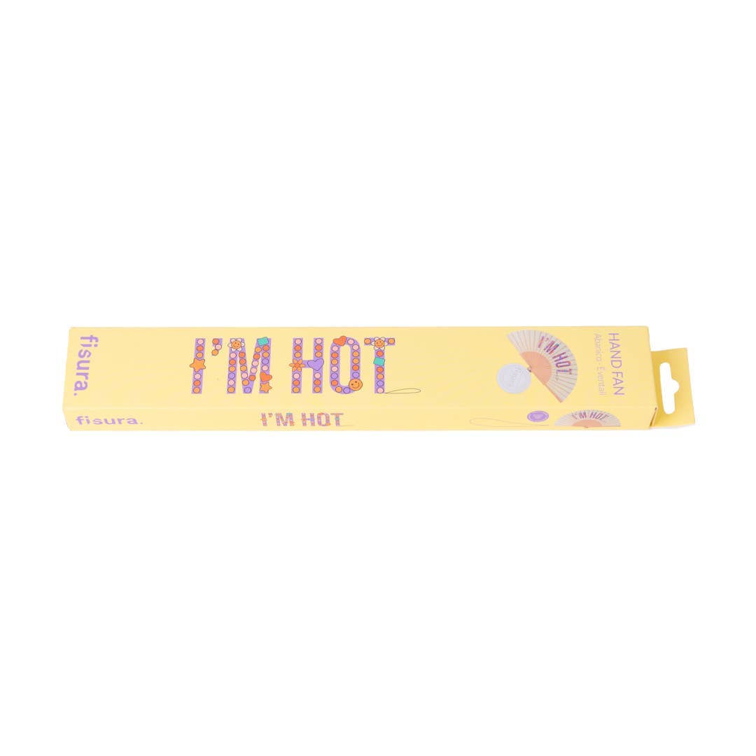 Beaded hand fan "I'm hot"